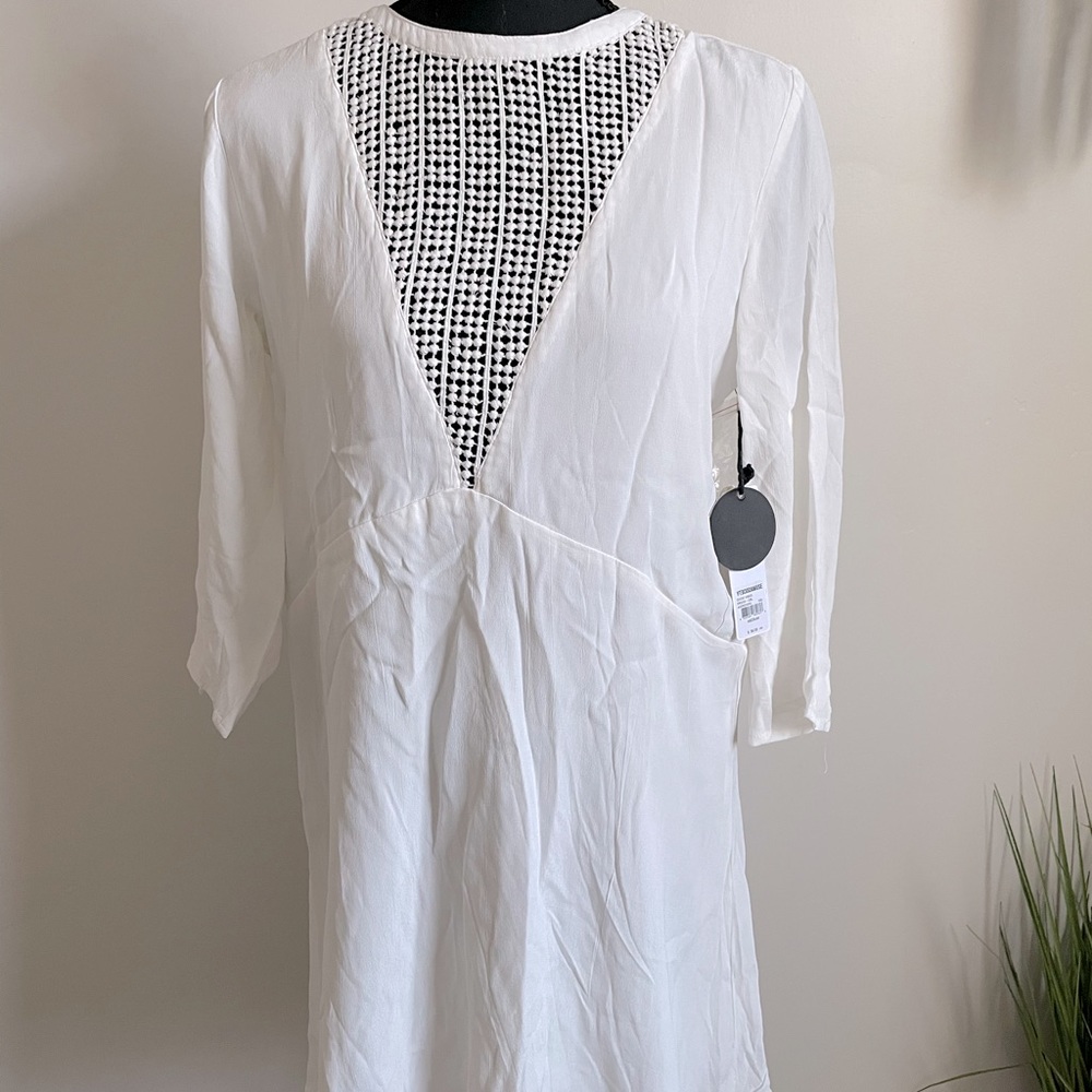 White amuse society dress with tag